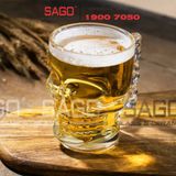  Deli ZB309 - Ly Thủy Tinh Deli Skull Beer Mug 540ml | Thủy Tinh Cao Cấp 