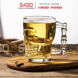  Deli ZB309 - Ly Thủy Tinh Deli Skull Beer Mug 540ml | Thủy Tinh Cao Cấp 