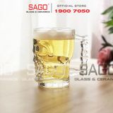  Deli ZB309 - Ly Thủy Tinh Deli Skull Beer Mug 540ml | Thủy Tinh Cao Cấp 