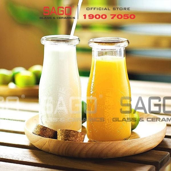  LIBBEY 70355 - Lọ Thủy Tinh Libbey Heritage Bottle 222ml | Nhập Khẩu USA 