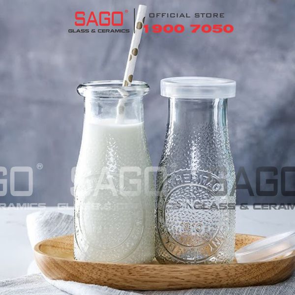  LIBBEY 70355 - Lọ Thủy Tinh Libbey Heritage Bottle 222ml | Nhập Khẩu USA 