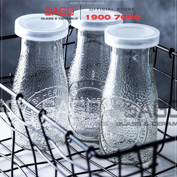  LIBBEY 70355 - Lọ Thủy Tinh Libbey Heritage Bottle 222ml | Nhập Khẩu USA 