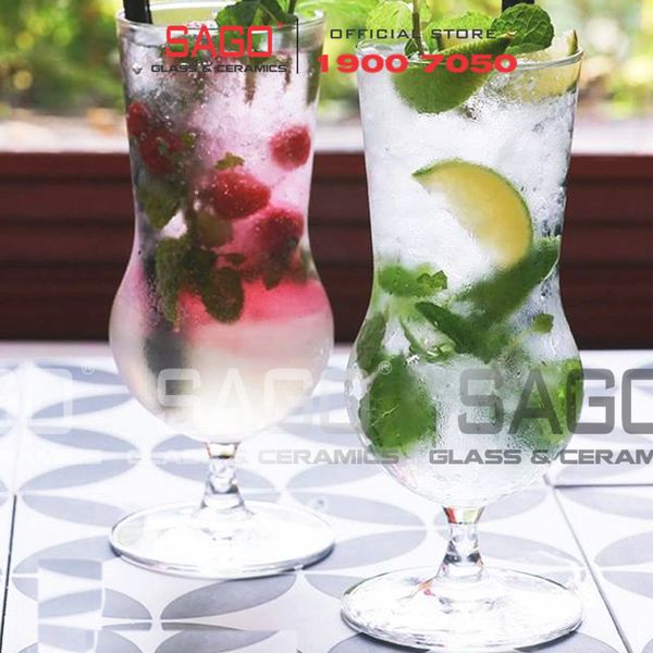  Ocean 1522H16 - Ly Thủy Tinh Ocean Cuba Hurricane 450ml | Nhập Khẩu Thái Lan 