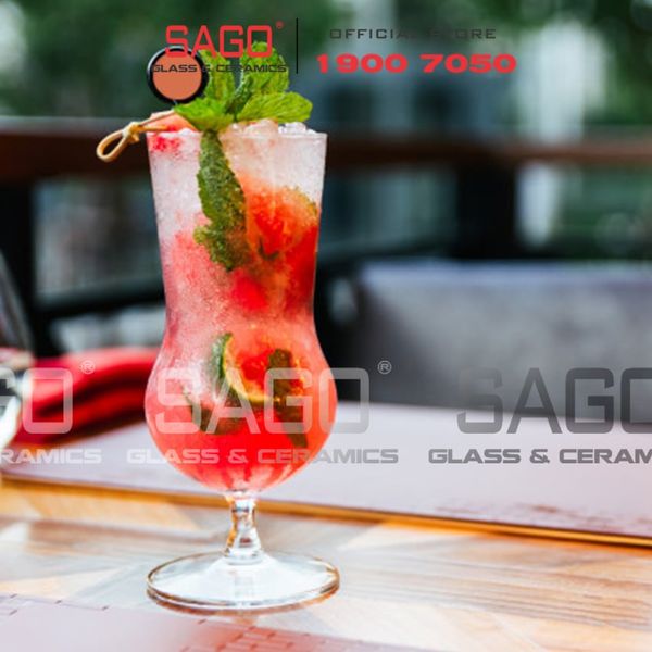  Ocean 1522H16 - Ly Thủy Tinh Ocean Cuba Hurricane 450ml | Nhập Khẩu Thái Lan 