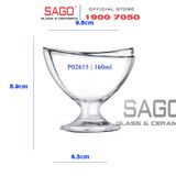  Ocean P02615 - Ly Kem Thủy Tinh Ocean Delight One Scoop Cup 160ml | Nhập Khẩu Thái Lan 