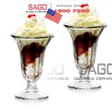  Ocean P00315 - Ly Thủy Tinh Ocean Alaska Sundae Cup 225ml | Nhập Khẩu Thái Lan 