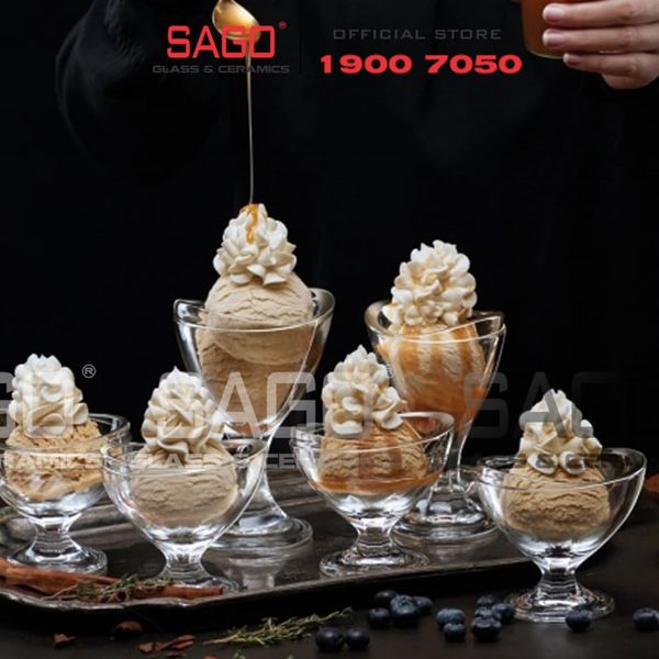  Ocean P02615 - Ly Kem Thủy Tinh Ocean Delight One Scoop Cup 160ml | Nhập Khẩu Thái Lan 