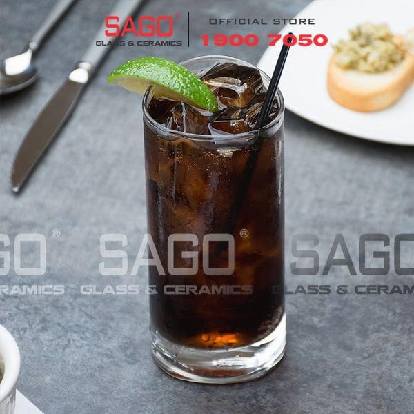  Ocean B19813 - Ly Thủy Tinh Ocean Trinity Hi Ball 380ml | Nhập Khẩu Thái Lan 