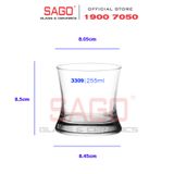  Ocean B13309 - Ly Thủy Tinh Ocean Tango Rock 255ml  | Nhập Khẩu Thái Lan 