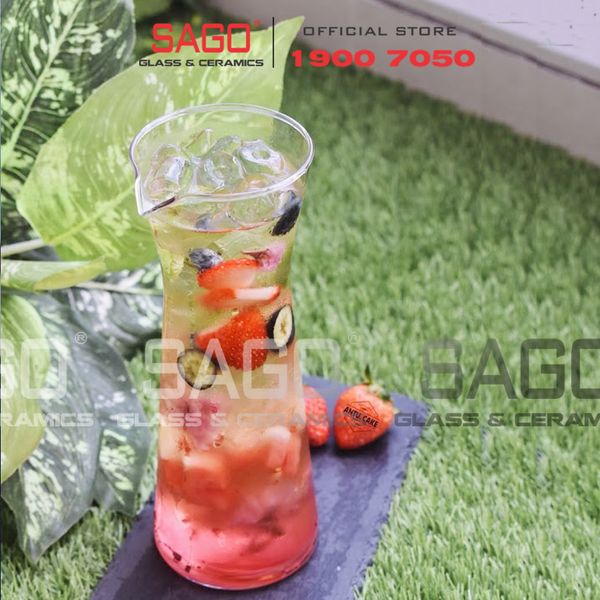  Ocean V13621 - Bình Rót Thủy Tinh Ocean Bistro Carafe 610ml | Nhập Khẩu Thái Lan 