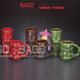  LIBBEY 996012 - Ly Sứ Libbey Tiki Mug Green 473ml | Nhập Khẩu E.U 