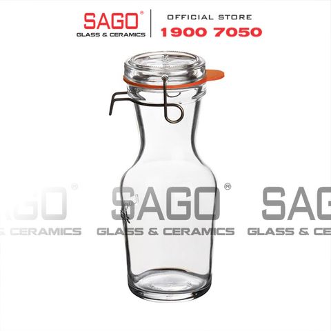  Luigi Bormioli 11964 - Chai thủy tinh Pha Lê Luigi Bormioli LOCK EAT CARAF HP10289 TAP Crystal Glasses 605ml | Nhập Khẩu Italy 