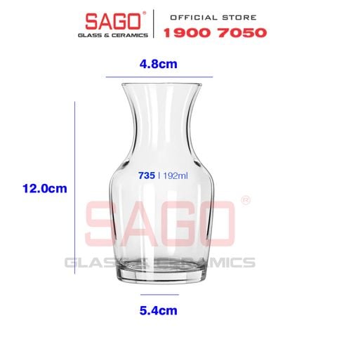  LIBBEY 735 - Bình Rót Thủy Tinh Libbey Decanter 192ml | Nhập Khẩu USA 