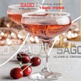  Pasabahce 44136 - Ly Thủy Tinh Pasabahce Capri Bistro Coupe Glass 270ml | Nhập Khẩu Thổ Nhĩ Kỳ 