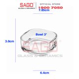  Ocean P03720 - Ly Thủy Tinh Ocean Verrine Shallow Bowl Glass 3'' | Nhập Khẩu Thái Lan 