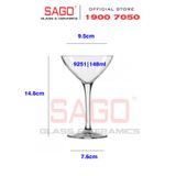  LIBBEY 9251 - Ly Thủy Tinh Libbey Circa Cocktails Cocktail Glass 148ml | Nhập Khẩu USA 