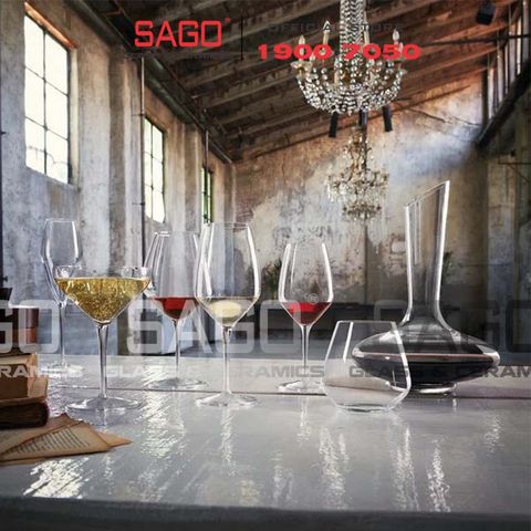  Luigi Bormioli A08746 - Ly thủy tinh Pha Lê Luigi Bormioli Riesling Tocai Crystal Glasses 440ml | Nhập Khẩu Italy 