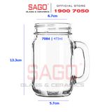 LIBBEY 97084 - Ly Thủy Tinh Libbey Drinking Jar 473ml | Thủy Tinh Cao Cấp 