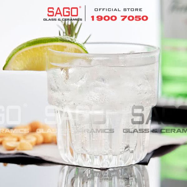  LIBBEY 15432 - Ly Thủy Tinh Cường Lực Libbey Everest Duratuff Rocks 207ml | Nhập Khẩu E.U 