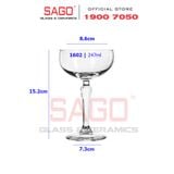  LIBBEY 601602 - Ly Thủy Tinh Libbey Spksy Coupe 247ml | Nhập Khẩu E.U 