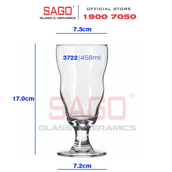  LIBBEY 3722 - Ly thủy tinh Libbey Gorvernor Clintony 458ml | Thủy Tinh Cao Cấp 