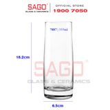  LIBBEY 927887 - Ly Thủy Tinh Libbey Stark BX/12 Beverage 350ml | Nhập Khẩu E.U 