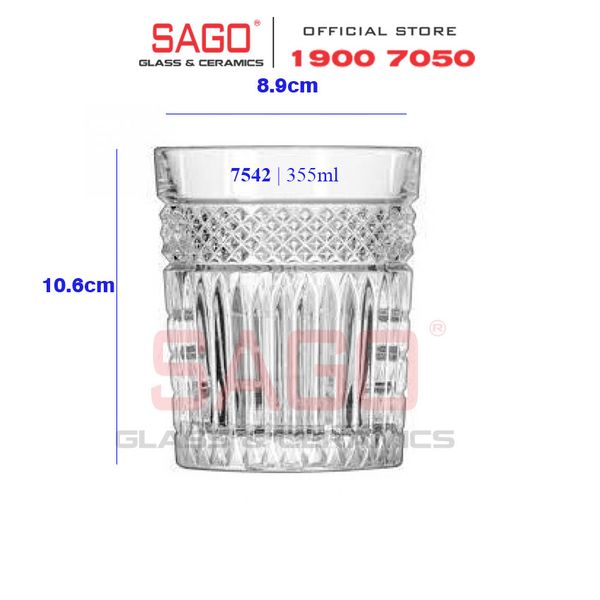  LIBBEY 927542 - Ly Thủy Tinh Libbey Radiant DOF 355ml | Nhập Khẩu E.U 