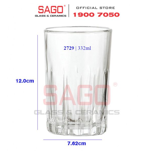  LIBBEY 942729 - Ly Thủy Tinh Libbey Kristalino Tumber 332ml | Nhập Khẩu E.U 