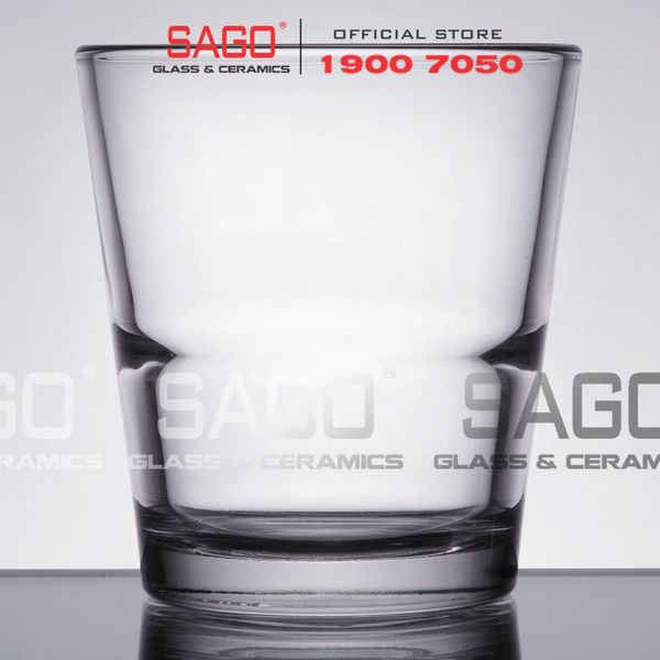  LIBBEY 15763 - Ly Thủy Tinh Libbey Stacking Rocks 207ml | Thủy Tinh Cường Lực Nhập Khẩu U.S 