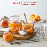  Luigi Bormioli 11960 - Hũ thủy tinh Pha Lê Luigi Bormioli LOCK EAT TERR HP10283 TAP Crystal Glasses 178ml | Nhập Khẩu Italy 