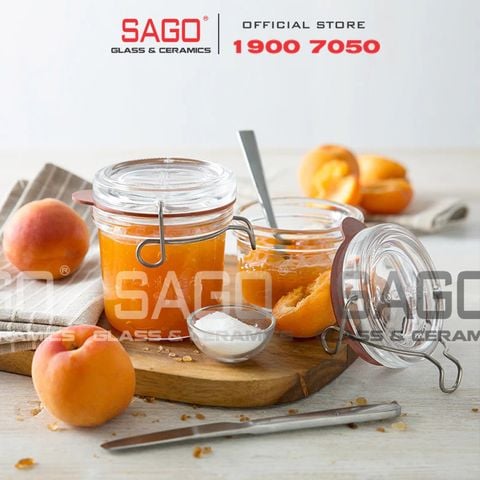  Luigi Bormioli 11960 - Hũ thủy tinh Pha Lê Luigi Bormioli LOCK EAT TERR HP10283 TAP Crystal Glasses 178ml | Nhập Khẩu Italy 