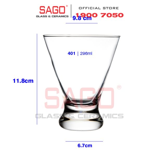  LIBBEY 401- Ly Thủy Tinh Libbey Cosmopolitan Wine Glass 296ml | Nhập Khẩu USA 