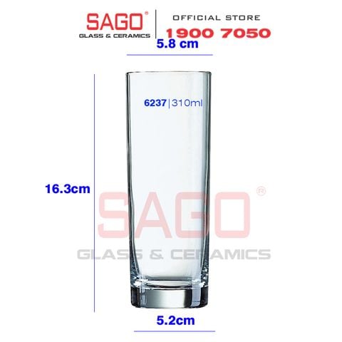  Luminarc D6237 - Ly Thủy Tinh Cao Cấp Luminarc Islande 310ml | Thủy Tinh Cao Cấp 