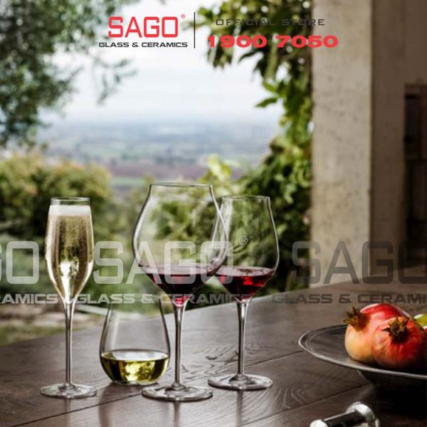  Luigi Bormioli A11835 - Ly thủy tinh Pha Lê Luigi Bormioli Vinea Corvina Amarone Crystal Glasses 600ml | Nhập Khẩu Italy 