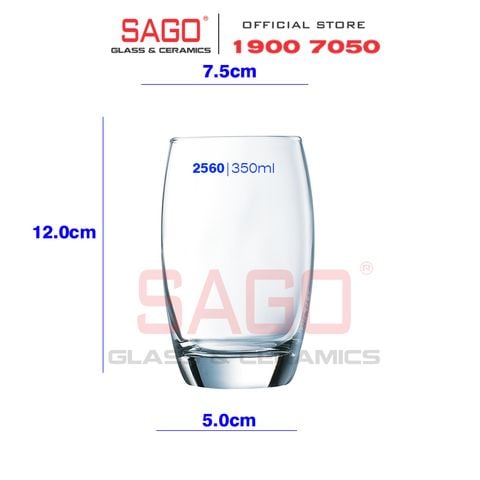  Luminarc G2560 - Ly Thủy Tinh Luminarc Salto 350ml | Thủy Tinh Cao Cấp 