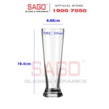  LIBBEY 827392 - Ly Thủy Tinh Libbey Beer Specials Footed Pilsener 300ml | Nhập Khẩu E.U 