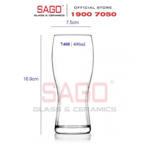  LIBBEY 827408 - Ly Thủy Tinh Libbey Beer Specials Pilsener Whine 400ml | Nhập Khẩu E.U 