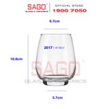  LIBBEY 12017 - Ly Thủy Tinh Cao Cấp Libbey Orbital Beverage 414ml | Nhập Khẩu USA 