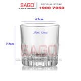  LIBBEY 942736 - Ly Thủy Tinh Libbey Kristalino Tumber 320ml | Nhập Khẩu E.U 