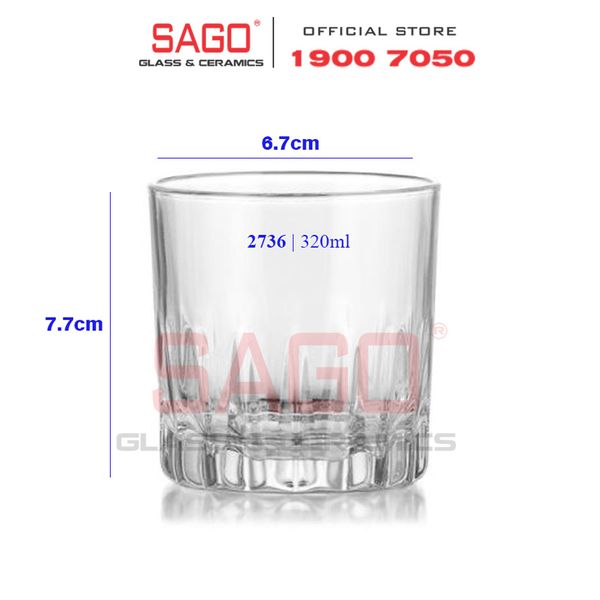  LIBBEY 942736 - Ly Thủy Tinh Libbey Kristalino Tumber 320ml | Nhập Khẩu E.U 