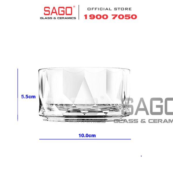  Ocean P02820 - Thố Thủy Tinh Ocean Connexion Condiment 4" | Nhập Khẩu Thái Lan 