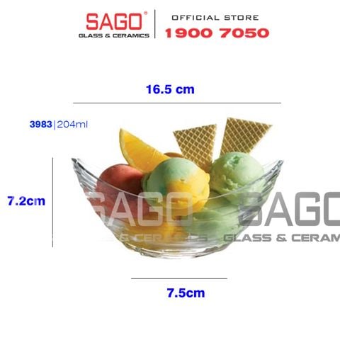  Pasabahce 53983 - Ly Kem Pasabahce Ice Cream Bowl 204ml | Nhập Khẩu Thổ Nhĩ Kỳ 