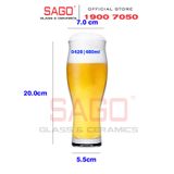  Pasabahse 420428 - Ly Thủy Tinh Pasabahse Tumbler Revival 480ml | Nhập khẩu Thổ nhĩ kỳ 