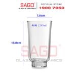  LIBBEY 829181 - Ly Thủy Tinh Libbey Modern America Collins 265ml | Nhập Khẩu E.U 