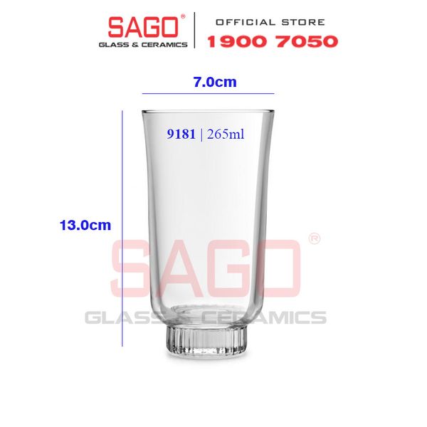  LIBBEY 829181 - Ly Thủy Tinh Libbey Modern America Collins 265ml | Nhập Khẩu E.U 
