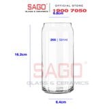  LIBBEY 266 - Ly Thủy Tinh Libbey Glass Can 591ml | Thủy Tinh Cao Cấp 