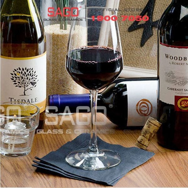  LIBBEY 7516 - Ly Thủy Tinh Libbey Vina Diamond Tall Wine 370ml | Nhập Khẩu USA 