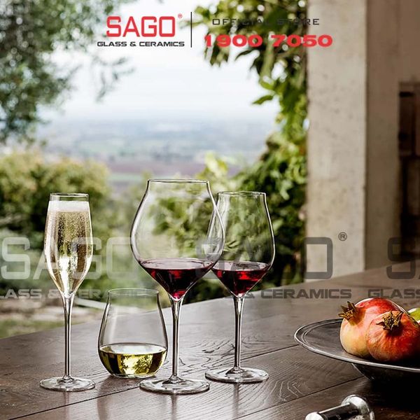  Luigi Bormioli A11830 - Ly thủy tinh Pha Lê Luigi Bormioli Vinea Nebbiolo Barolo Crystal Glasses 800ml | Nhập Khẩu Italy 