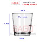  LIBBEY 15766 - Ly Thủy Tinh Libbey Stacking Dof 9 Oz 266ml | Thủy Tinh Cường Lực Nhập khẩu U.S 