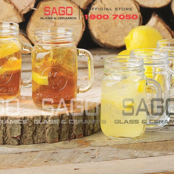  LIBBEY 97085 - Ly Thủy Tinh Libbey Drinking Jar 473ml | Thủy Tinh Cao Cấp 
